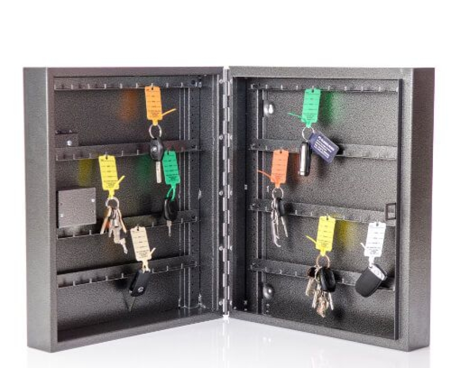 Compact Key Cabinets For Keys Fobs Tags With Mechanical Lock